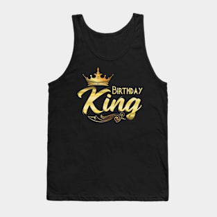 Mens Birthday, Birthday King, Boys Birthday Fathers Day Men Tank Top